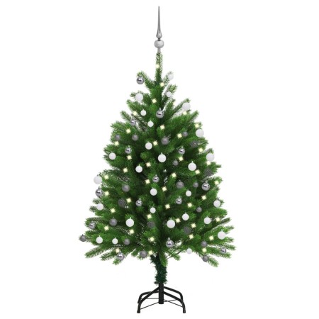 Vorbeleuchteter Weihnachtsbaum mit grünen Lichtern und Kugeln 120 cm von vidaXL, Weihnachtsbäume - Ref: Foro24-3077725, Preis...