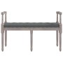 Banco de tela gris oscuro 110x40x70 cm de vidaXL, Bancos - Ref: Foro24-344423, Precio: 82,03 €, Descuento: %