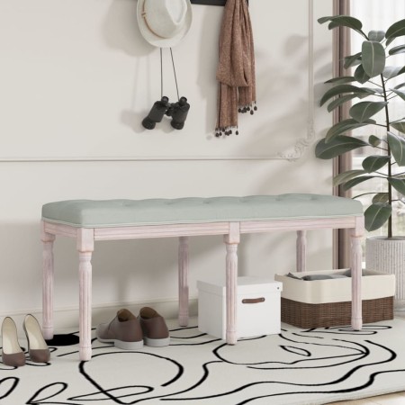 Light gray velvet bench 110x40x49 cm by vidaXL, Banks - Ref: Foro24-344453, Price: 99,98 €, Discount: %