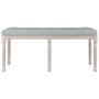 Light gray velvet bench 110x40x49 cm by vidaXL, Banks - Ref: Foro24-344453, Price: 99,98 €, Discount: %