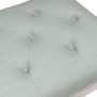 Banco de terciopelo gris claro 110x40x49 cm de vidaXL, Bancos - Ref: Foro24-344453, Precio: 99,98 €, Descuento: %