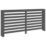 Solid gray pine wood radiator cover 169x19x84 cm by vidaXL, Accessories for heating radiators - Ref: Foro24-822608, Price: 86...