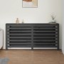 Solid gray pine wood radiator cover 169x19x84 cm by vidaXL, Accessories for heating radiators - Ref: Foro24-822608, Price: 86...