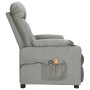 Electric massage chair light gray fabric by vidaXL, Electric massage chairs - Ref: Foro24-3098827, Price: 252,82 €, Discount: %