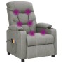 Electric massage chair light gray fabric by vidaXL, Electric massage chairs - Ref: Foro24-3098827, Price: 252,82 €, Discount: %