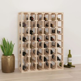 Solid pine wood bottle rack 70x33x94 cm by vidaXL, Wine racks - Ref: Foro24-822531, Price: 105,35 €, Discount: %