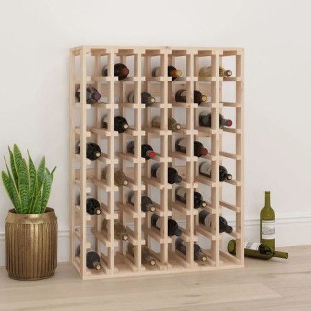 Solid pine wood bottle rack 70x33x94 cm by vidaXL, Wine racks - Ref: Foro24-822531, Price: 105,22 €, Discount: %