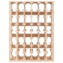 Solid pine wood bottle rack 70x33x94 cm by vidaXL, Wine racks - Ref: Foro24-822531, Price: 105,22 €, Discount: %