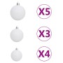 Pre-lit Christmas tree with green lights and balls 120 cm by vidaXL, Christmas trees - Ref: Foro24-3077725, Price: 81,06 €, D...