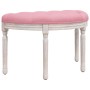 Banco de terciopelo rosa 81,5x41x49 cm de vidaXL, Bancos - Ref: Foro24-344413, Precio: 75,48 €, Descuento: %