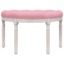 Banco de terciopelo rosa 81,5x41x49 cm de vidaXL, Bancos - Ref: Foro24-344413, Precio: 75,48 €, Descuento: %