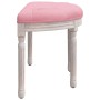 Banco de terciopelo rosa 81,5x41x49 cm de vidaXL, Bancos - Ref: Foro24-344413, Precio: 75,48 €, Descuento: %