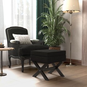 Black velvet stool with storage 45x45x49 cm by vidaXL, Benches for halls and storage - Ref: Foro24-344521, Price: 70,99 €, Di...