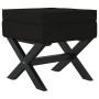 Black velvet stool with storage 45x45x49 cm by vidaXL, Benches for halls and storage - Ref: Foro24-344521, Price: 70,97 €, Di...