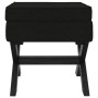 Black velvet stool with storage 45x45x49 cm by vidaXL, Benches for halls and storage - Ref: Foro24-344521, Price: 70,97 €, Di...