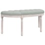 Banco de terciopelo gris claro 110,5x45x49 cm de vidaXL, Bancos - Ref: Foro24-344418, Precio: 88,03 €, Descuento: %