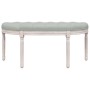 Banco de terciopelo gris claro 110,5x45x49 cm de vidaXL, Bancos - Ref: Foro24-344418, Precio: 88,03 €, Descuento: %