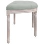 Banco de terciopelo gris claro 110,5x45x49 cm de vidaXL, Bancos - Ref: Foro24-344418, Precio: 88,03 €, Descuento: %