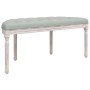 Banco de terciopelo gris claro 110,5x45x49 cm de vidaXL, Bancos - Ref: Foro24-344418, Precio: 88,03 €, Descuento: %