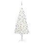 Árbol de Navidad preiluminado con luces y bolas blanco 210 cm de vidaXL, Arboles de navidad - Ref: Foro24-3077721, Precio: 18...