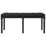 Banco de terciopelo negro 110x40x49 cm de vidaXL, Bancos - Ref: Foro24-344456, Precio: 106,82 €, Descuento: %