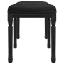 Banco de terciopelo negro 110x40x49 cm de vidaXL, Bancos - Ref: Foro24-344456, Precio: 106,82 €, Descuento: %