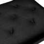 Banco de terciopelo negro 110x40x49 cm de vidaXL, Bancos - Ref: Foro24-344456, Precio: 106,82 €, Descuento: %