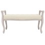 Linen bench 110x45x60 cm by vidaXL, Banks - Ref: Foro24-344436, Price: 134,79 €, Discount: %