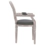 Dark gray fabric dining chair 54x56x96.5 cm by vidaXL, dining chairs - Ref: Foro24-344481, Price: 134,99 €, Discount: %