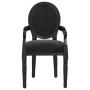 Silla de comedor terciopelo negro 54x56x96,5 de vidaXL, Sillas de comedor - Ref: Foro24-344486, Precio: 163,99 €, Descuento: %