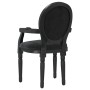 Silla de comedor terciopelo negro 54x56x96,5 de vidaXL, Sillas de comedor - Ref: Foro24-344486, Precio: 163,99 €, Descuento: %