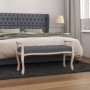 Dark gray velvet bench 110x45x60 cm by vidaXL, Banks - Ref: Foro24-344440, Price: 103,01 €, Discount: %