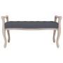 Dark gray velvet bench 110x45x60 cm by vidaXL, Banks - Ref: Foro24-344440, Price: 103,01 €, Discount: %