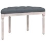 Dark gray velvet bench 81.5x41x49 cm by vidaXL, Banks - Ref: Foro24-344412, Price: 68,35 €, Discount: %