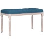 Blue velvet bench 80x40x49 cm by vidaXL, Banks - Ref: Foro24-344445, Price: 53,69 €, Discount: %