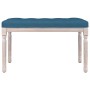 Banco de terciopelo azul 80x40x49 cm de vidaXL, Bancos - Ref: Foro24-344445, Precio: 53,69 €, Descuento: %