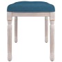 Banco de terciopelo azul 80x40x49 cm de vidaXL, Bancos - Ref: Foro24-344445, Precio: 53,69 €, Descuento: %