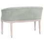 Light gray velvet bench 98x56x69 cm by vidaXL, Banks - Ref: Foro24-344511, Price: 215,30 €, Discount: %