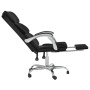 Silla de oficina reclinable cuero sintético negro de vidaXL, Sillas de oficina - Ref: Foro24-349629, Precio: 91,68 €, Descuen...