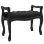 Banco de terciopelo negro 80x45x60 cm de vidaXL, Bancos - Ref: Foro24-344435, Precio: 137,66 €, Descuento: %