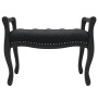 Banco de terciopelo negro 80x45x60 cm de vidaXL, Bancos - Ref: Foro24-344435, Precio: 137,66 €, Descuento: %