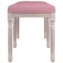 Banco de terciopelo rosa 110x40x49 cm de vidaXL, Bancos - Ref: Foro24-344455, Precio: 98,93 €, Descuento: %