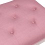 Banco de terciopelo rosa 110x40x49 cm de vidaXL, Bancos - Ref: Foro24-344455, Precio: 98,93 €, Descuento: %