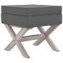 Hocker mit Stauraum aus dunkelgrauem Stoff, 45 x 45 x 49 cm von vidaXL, Bänke für Hallen und Lager - Ref: Foro24-344516, Prei...