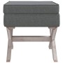 Stool with storage dark gray fabric 45x45x49 cm by vidaXL, Benches for halls and storage - Ref: Foro24-344516, Price: 65,98 €...