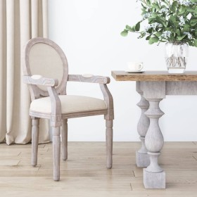 Linen dining chair 54x56x96.5 cm by vidaXL, dining chairs - Ref: Foro24-344480, Price: 183,77 €, Discount: %