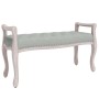 Banco de terciopelo gris claro 110x45x60 cm de vidaXL, Bancos - Ref: Foro24-344439, Precio: 124,11 €, Descuento: %