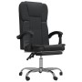 Silla de oficina reclinable cuero sintético negro de vidaXL, Sillas de oficina - Ref: Foro24-349619, Precio: 93,53 €, Descuen...