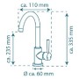 SCHÜTTE Mischbatterie mit hohem Auslauf CORNWALL Niederdruck mattschwarz von SCHÜTTE, Wasserhähne - Ref: Foro24-435076, Preis...