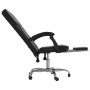 Silla de oficina reclinable cuero sintético negro de vidaXL, Sillas de oficina - Ref: Foro24-349619, Precio: 93,53 €, Descuen...